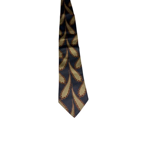 Giorgio Armani Vintage Silk Tie Black Gold Brown
Geometric Cravatte - Picture 2 of 7